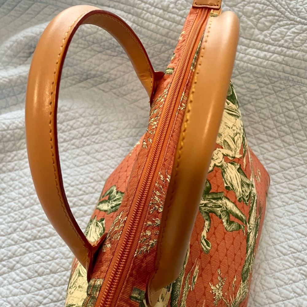 Dooney & Bourke Orange Scenic Toile Tote - Picture 3 of 11